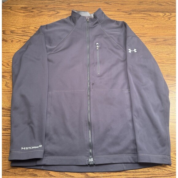Under Armour Jacket Mens Large UA‎ Baitrunner Stealth Gray/Steele - Picture 1 of 16